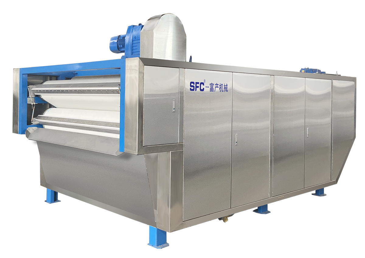 SFC-SD integrated dewatering system side view